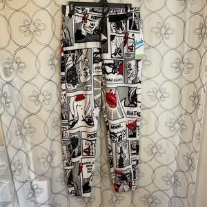 NWT Men's Comics-Joggers By‎ Fresh Prints-Size Medium-Front-Back Pocket